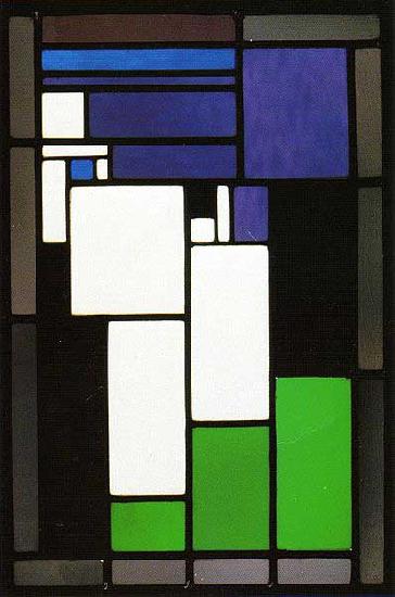 Theo van Doesburg Stained-glass Composition Female Head. oil painting image